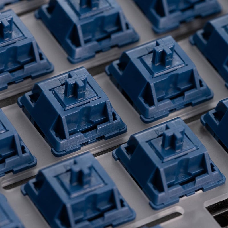 MELETRIX WS Light Tactile Mechanical Keyboard Switches Set, 5 Pin Navy Blue Factory Lubed Switch with POM Stem, 15.4mm Spring, Compatible with MX Keycaps for Gaming DIY Keyboard (35pcs) - Image 4